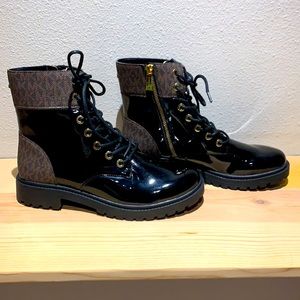 Black Patent Michael Kors Boots
